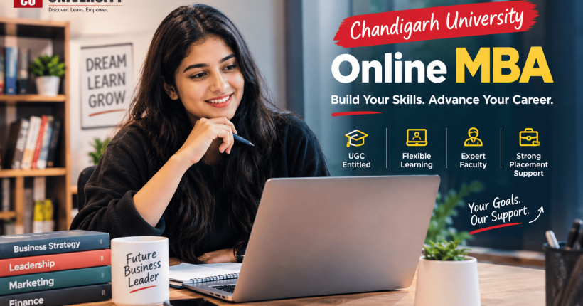 chandigarh univerity online mba fees, admission, review