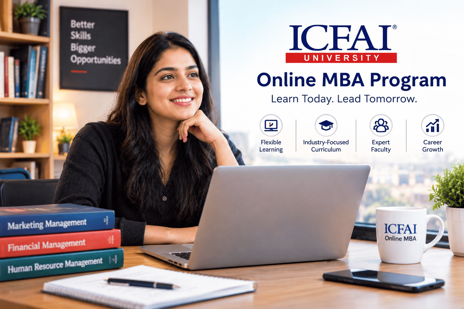 icfai online mba admission, fees and review
